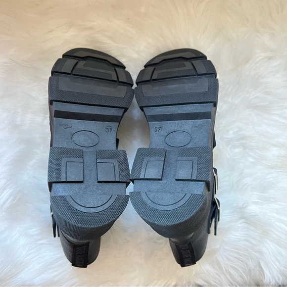 New! Rare! STEVE MADDEN Gladys Combat Moto Boots - Picture 7 of 8